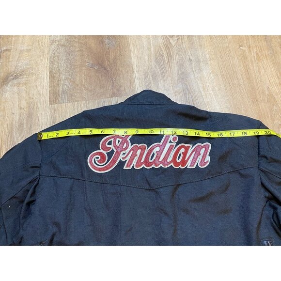 Vintage Indian‎ Motorcycle Vanson Leathers Black Racing Jacket SM - Picture 6 of 15